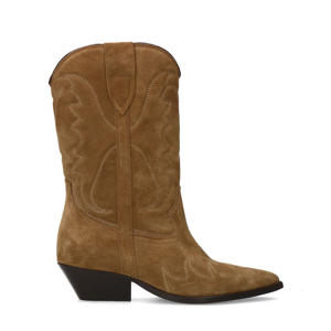 suède cowboylaarzen cognac