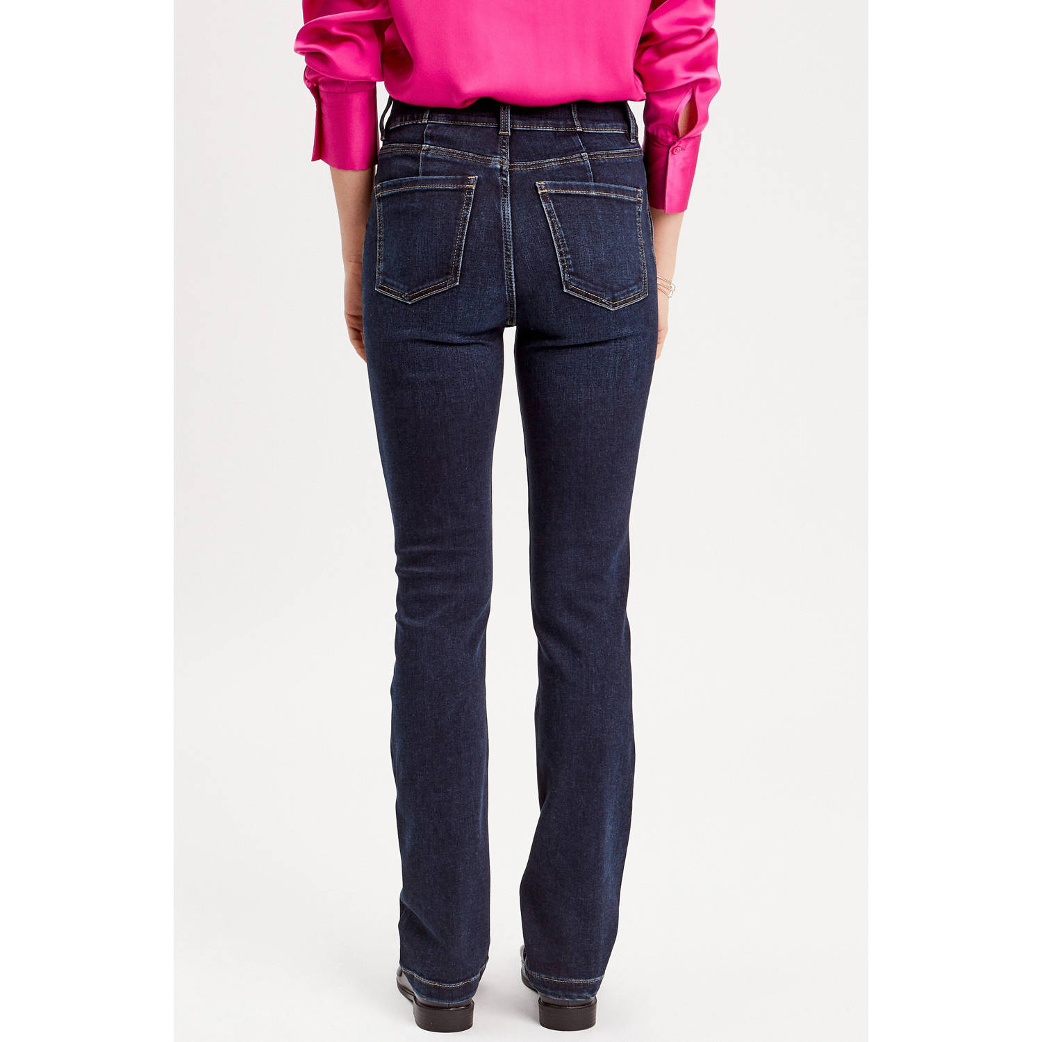 Cache high waist regular fit jeans dark blue denim