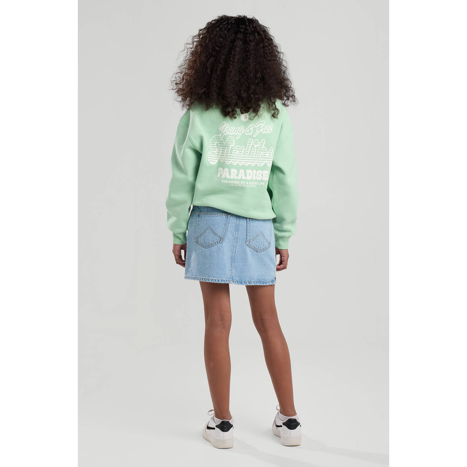 America Today denim spijkerrok light blue denim