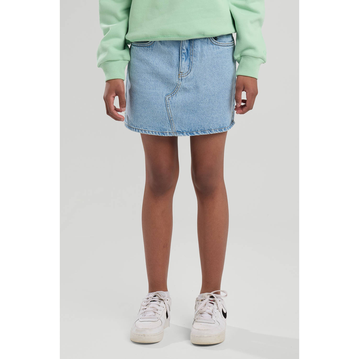 America Today denim spijkerrok light blue denim