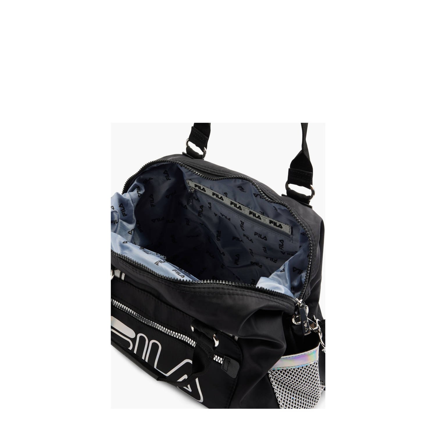 Fila shopper met logo zwart