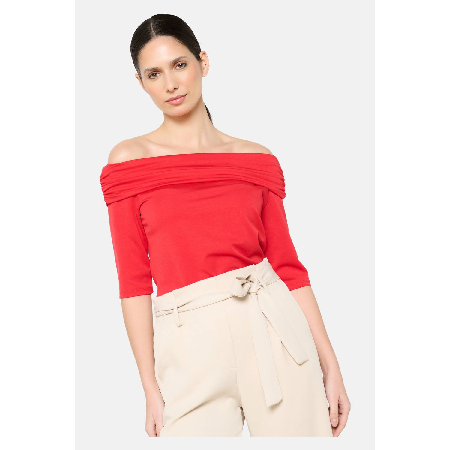 LOLALIZA off shoulder top rood