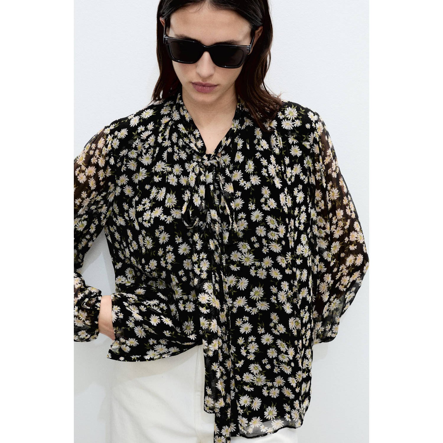 Mango blouse zwart