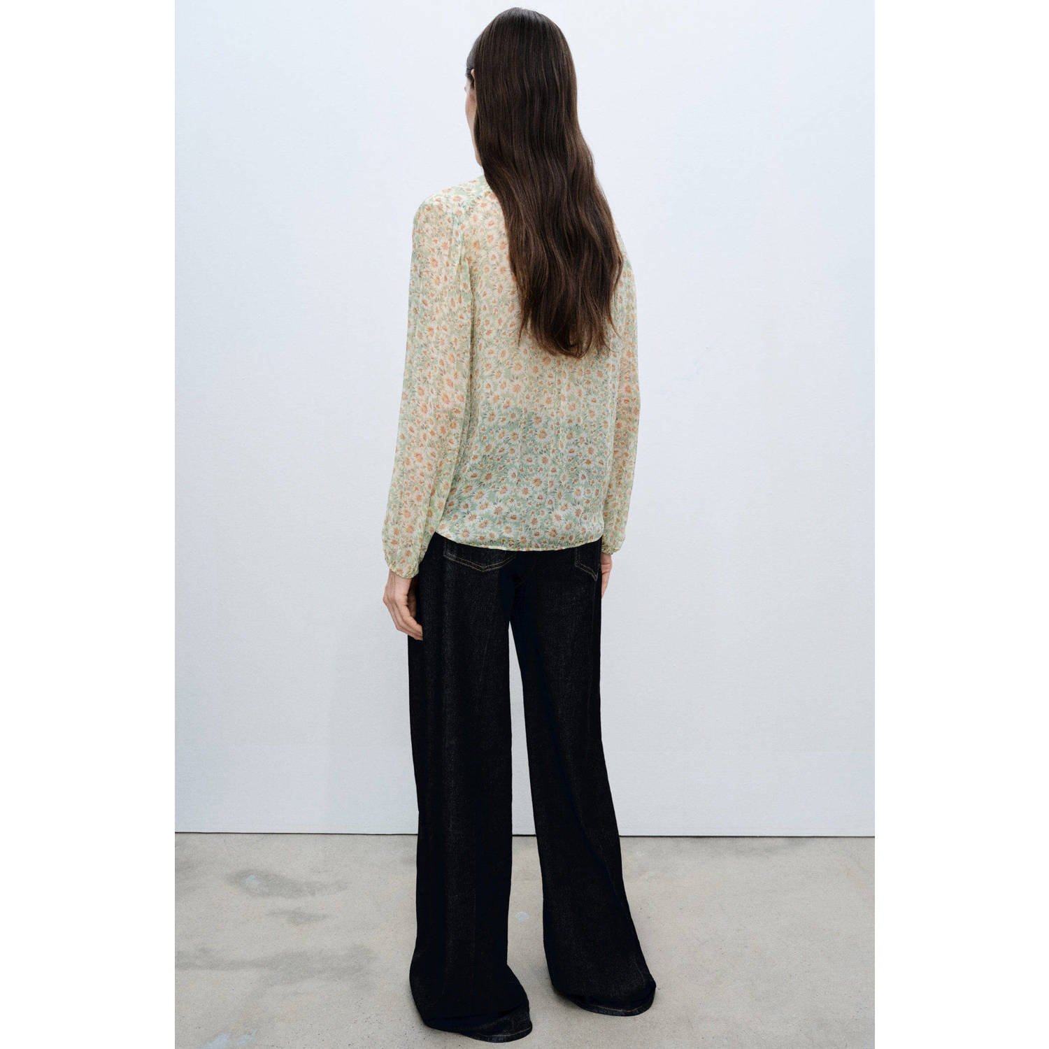 Mango blouse groen