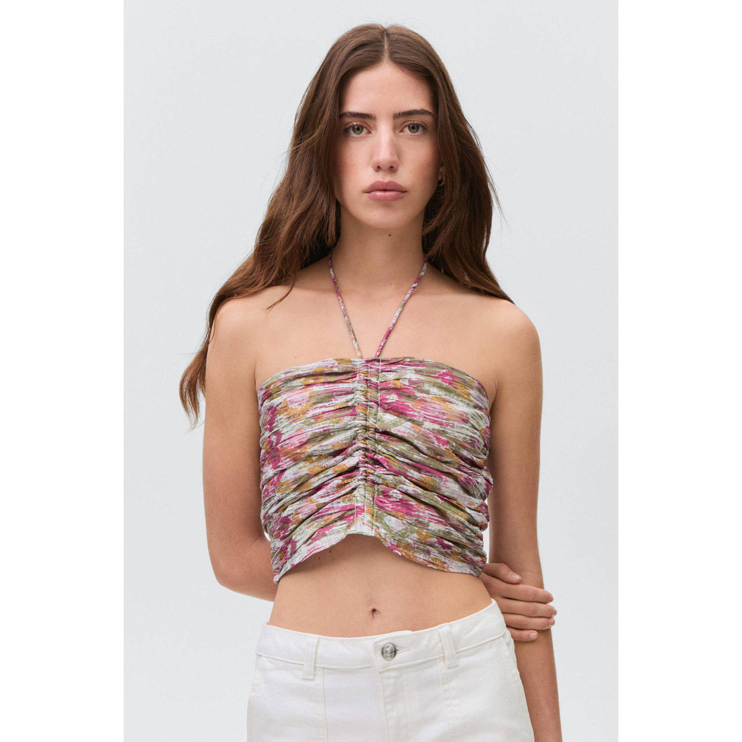 MANGO TEEN cropped top multi