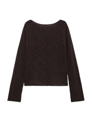 thumbnail: Mango trui donkerbruin crochet