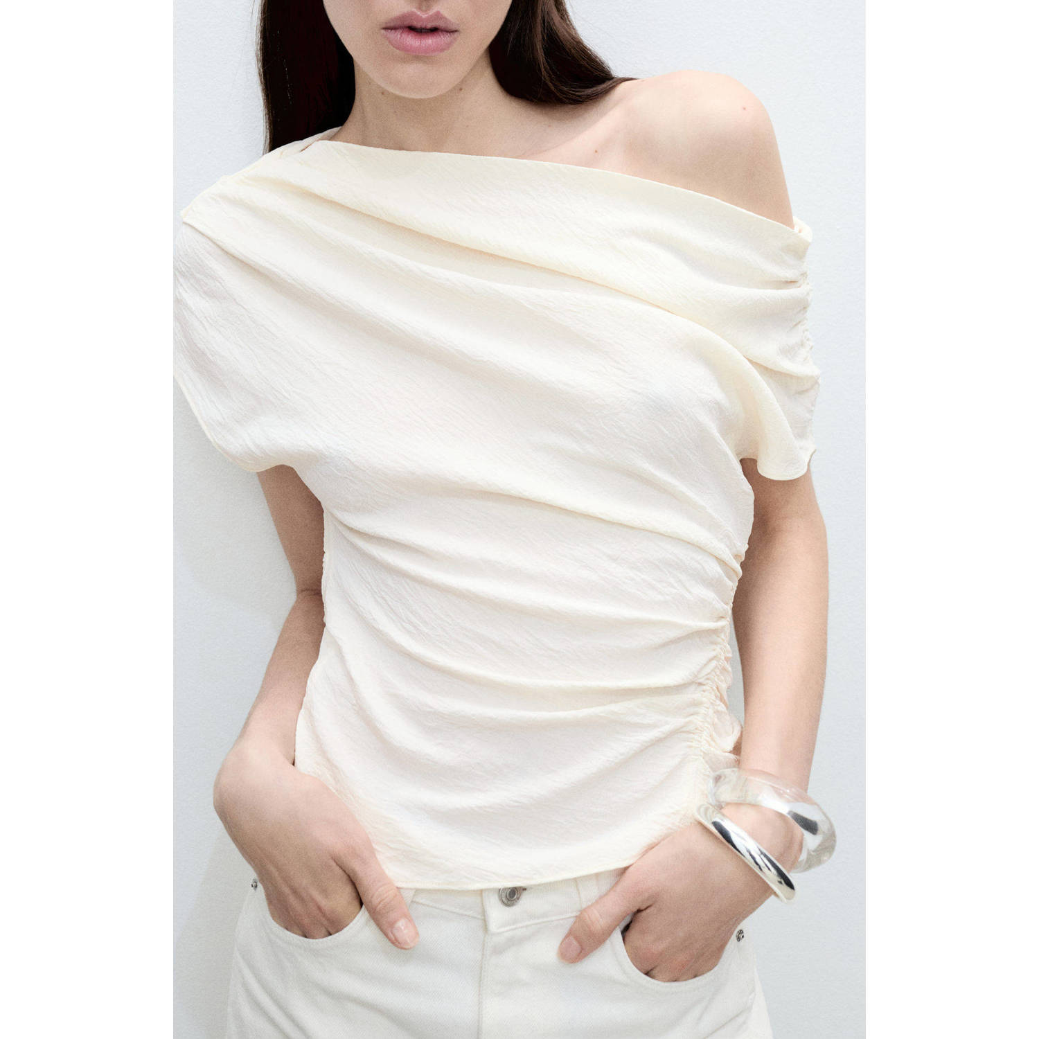 Mango top ecru