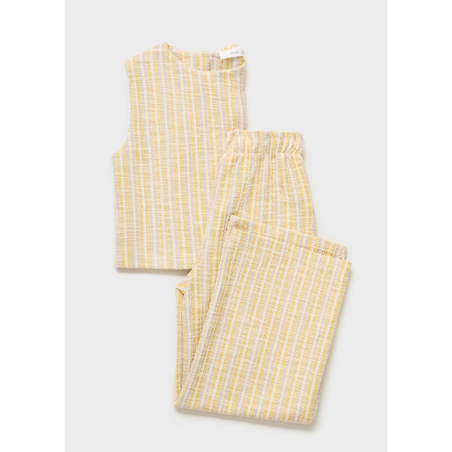 Mango Kids mouwloze top geel