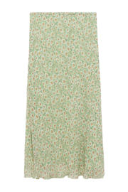 thumbnail: Groene dames Mango midi rok gemaakt van viscose en met elastische tailleband