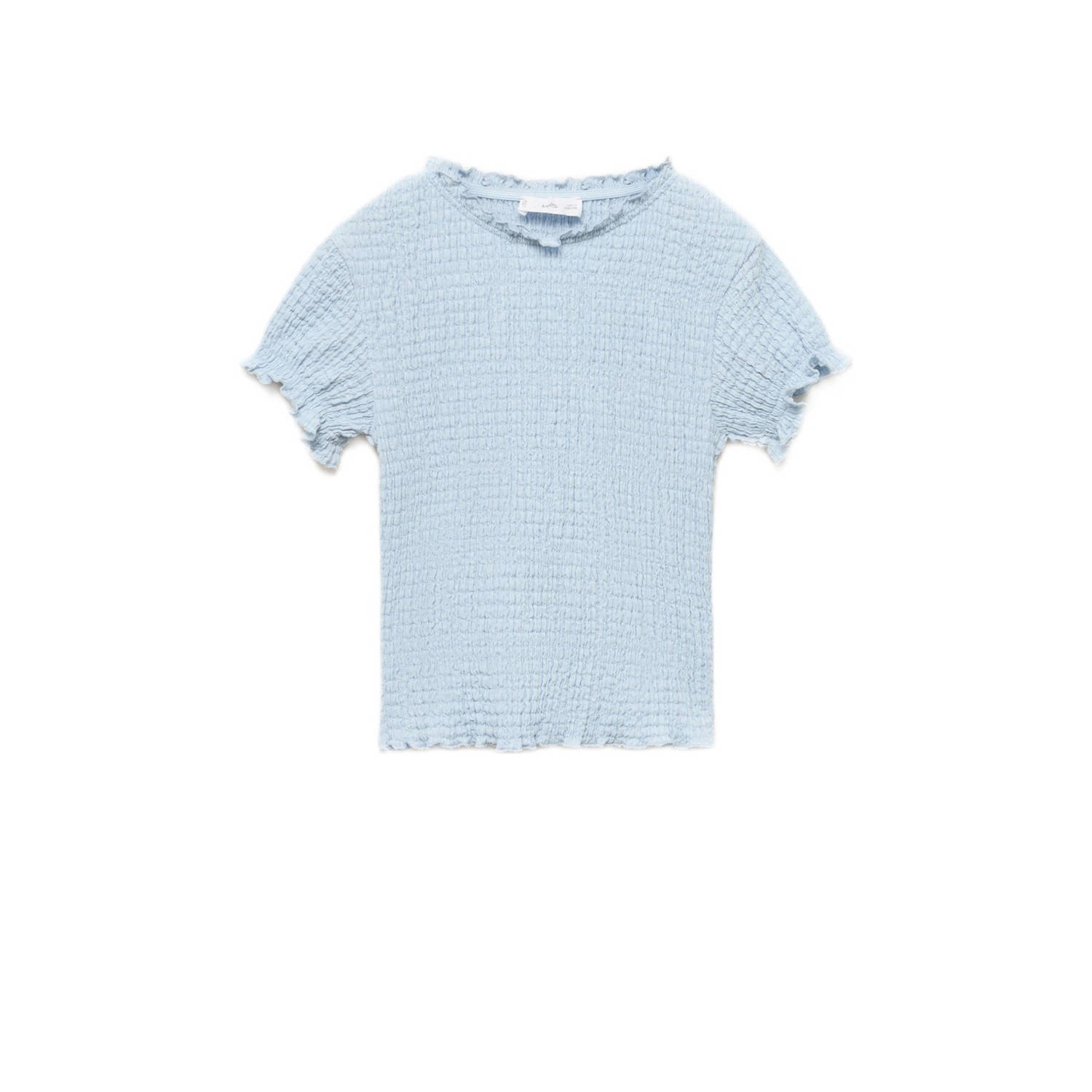 Mango Kids T-shirt lichtblauw