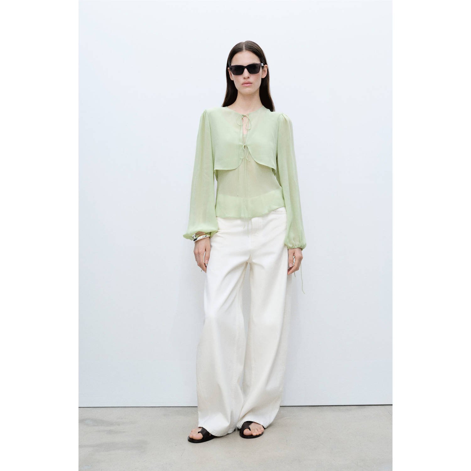 Mango top lichtgroen