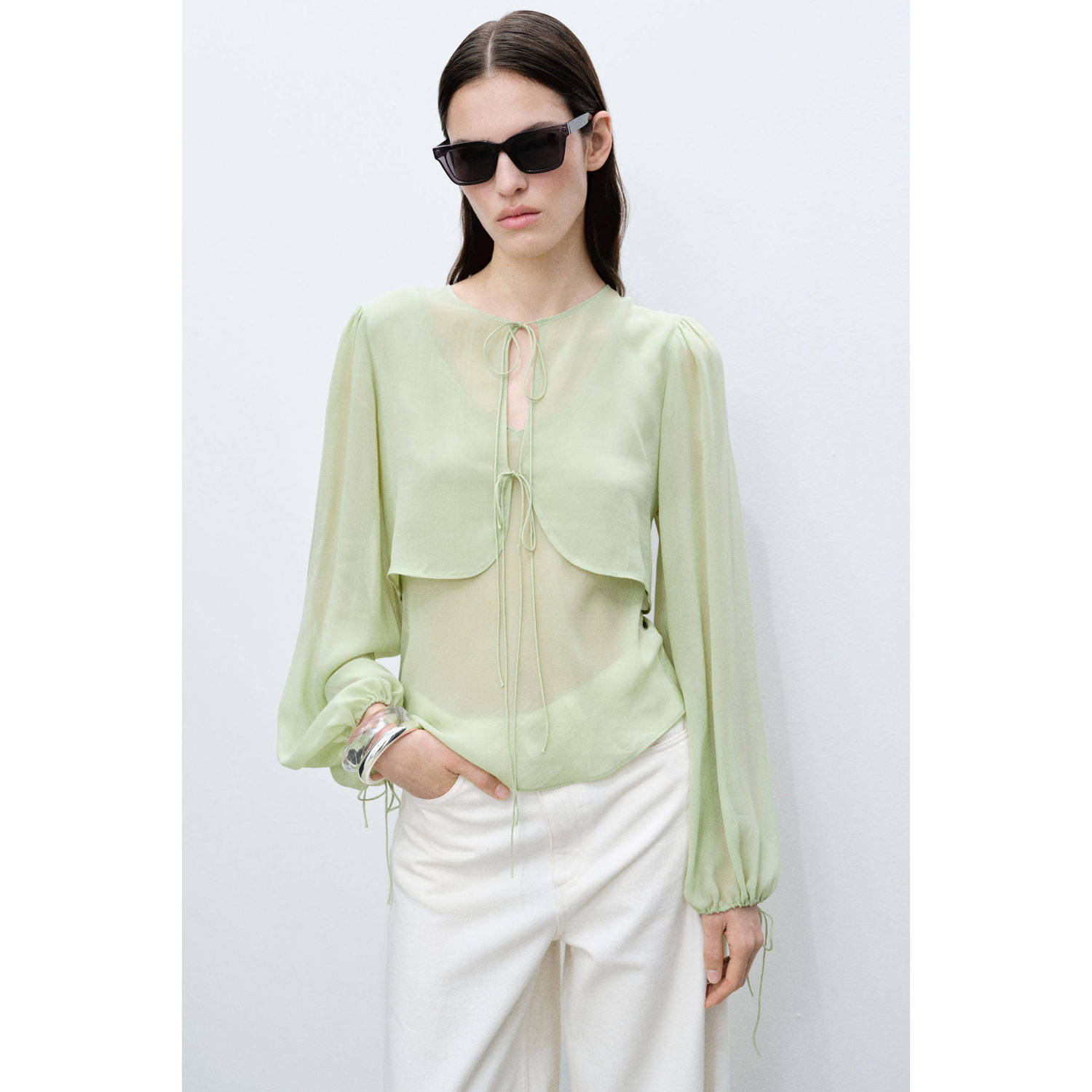 Mango top lichtgroen