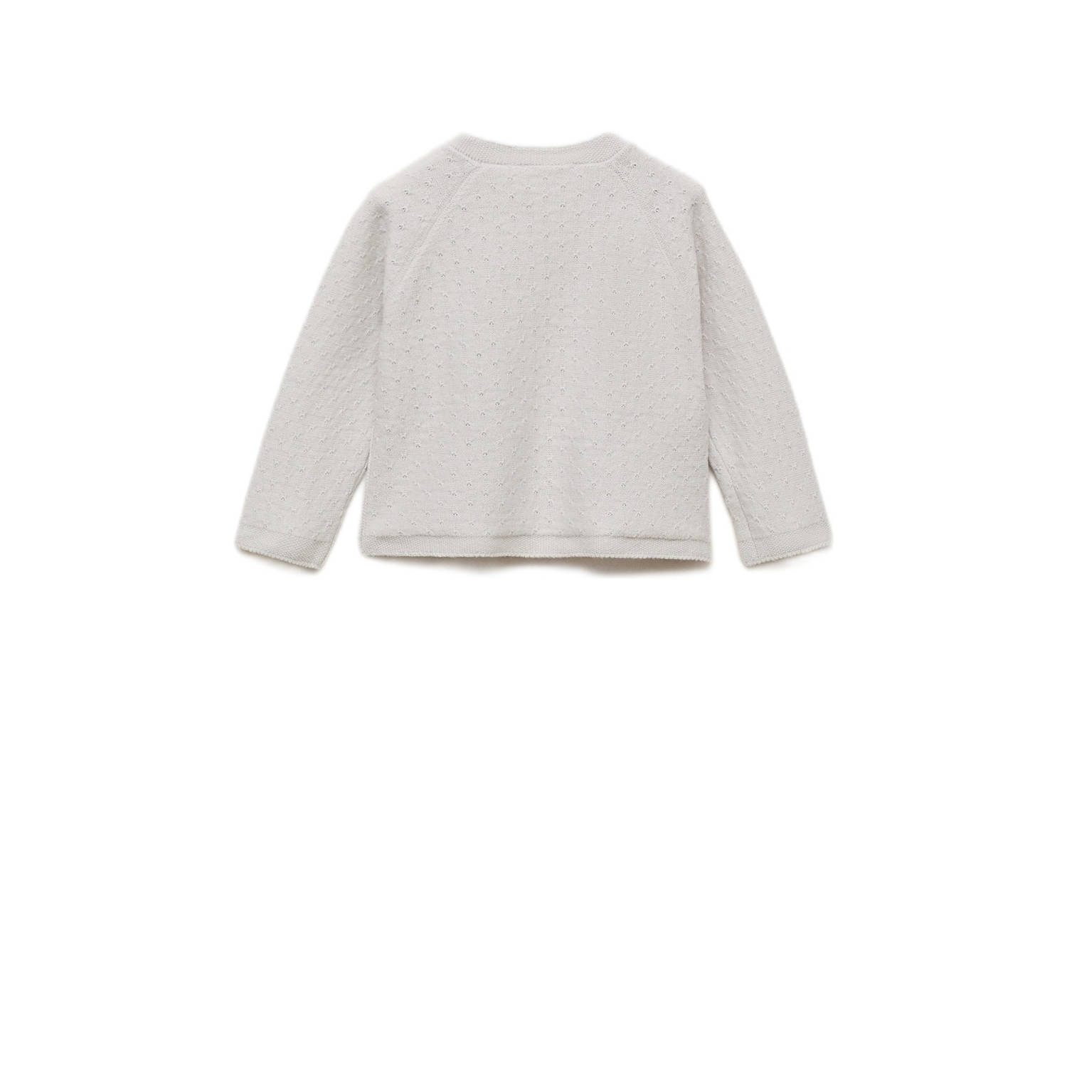 Mango Kids trui lichtgrijs ajour