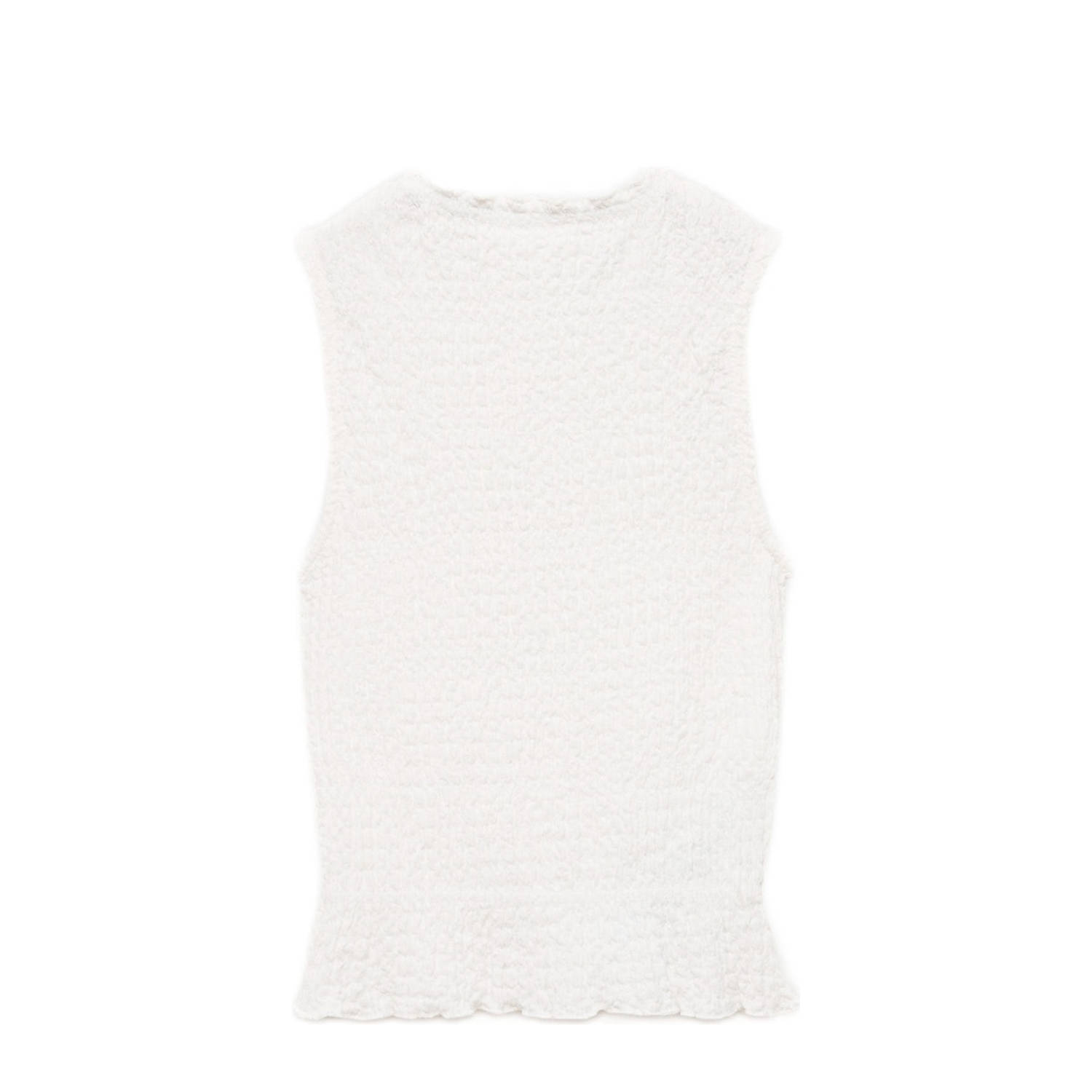 Mango Kids mouwloze top wit