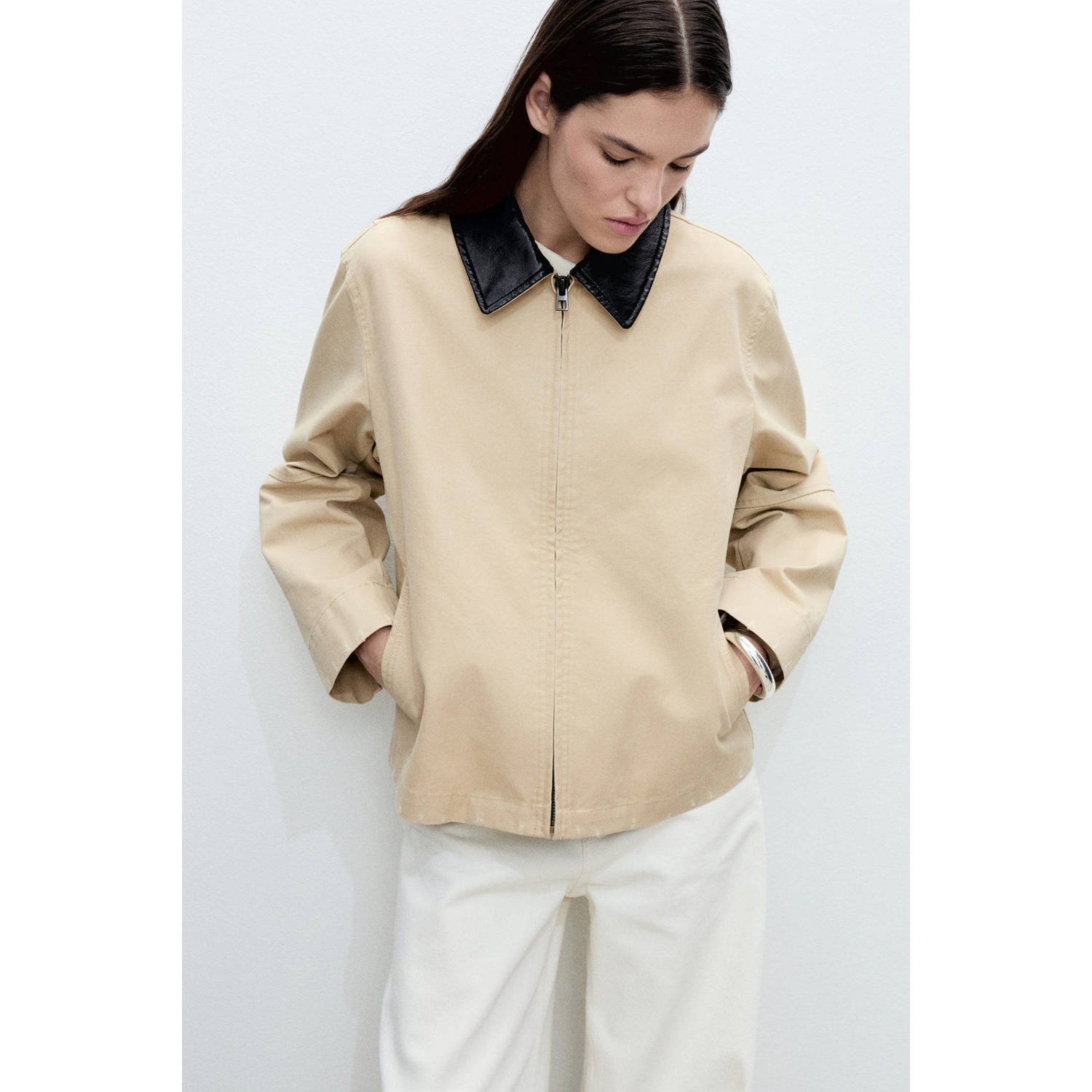 Mango jasje beige