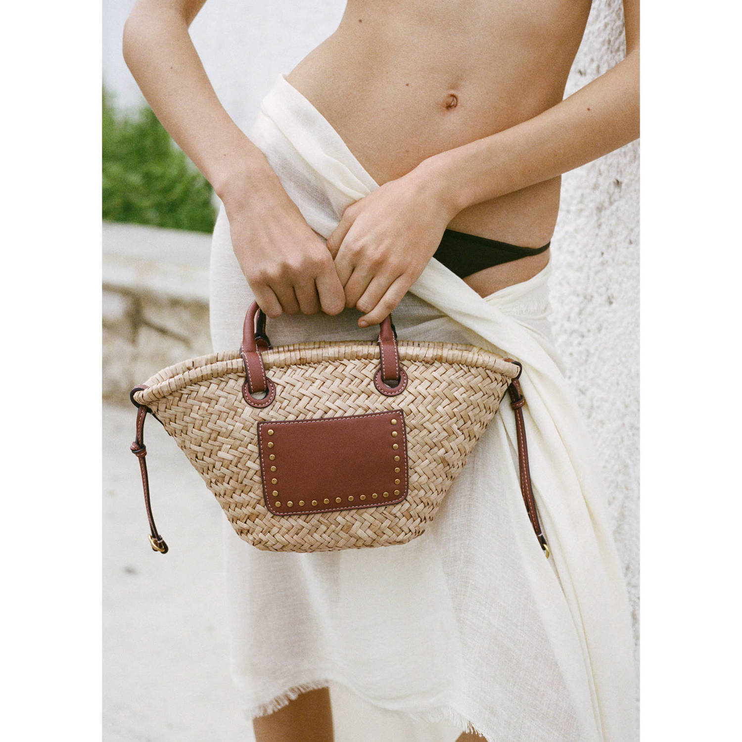 Mango mini shopper bruin