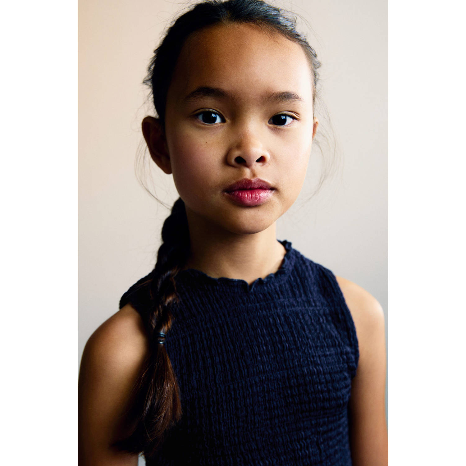 Mango Kids mouwloze top marine