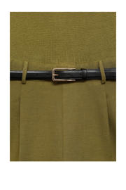 thumbnail: Mango wide leg jumpsuit kaki gebreid