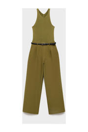 thumbnail: Mango wide leg jumpsuit kaki gebreid