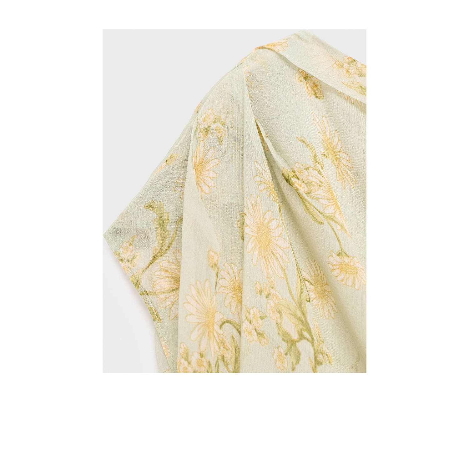 Mango maxi jurk lichtgroen