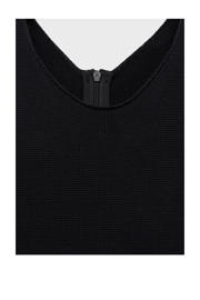 thumbnail: Mango wide leg jumpsuit zwart gebreid