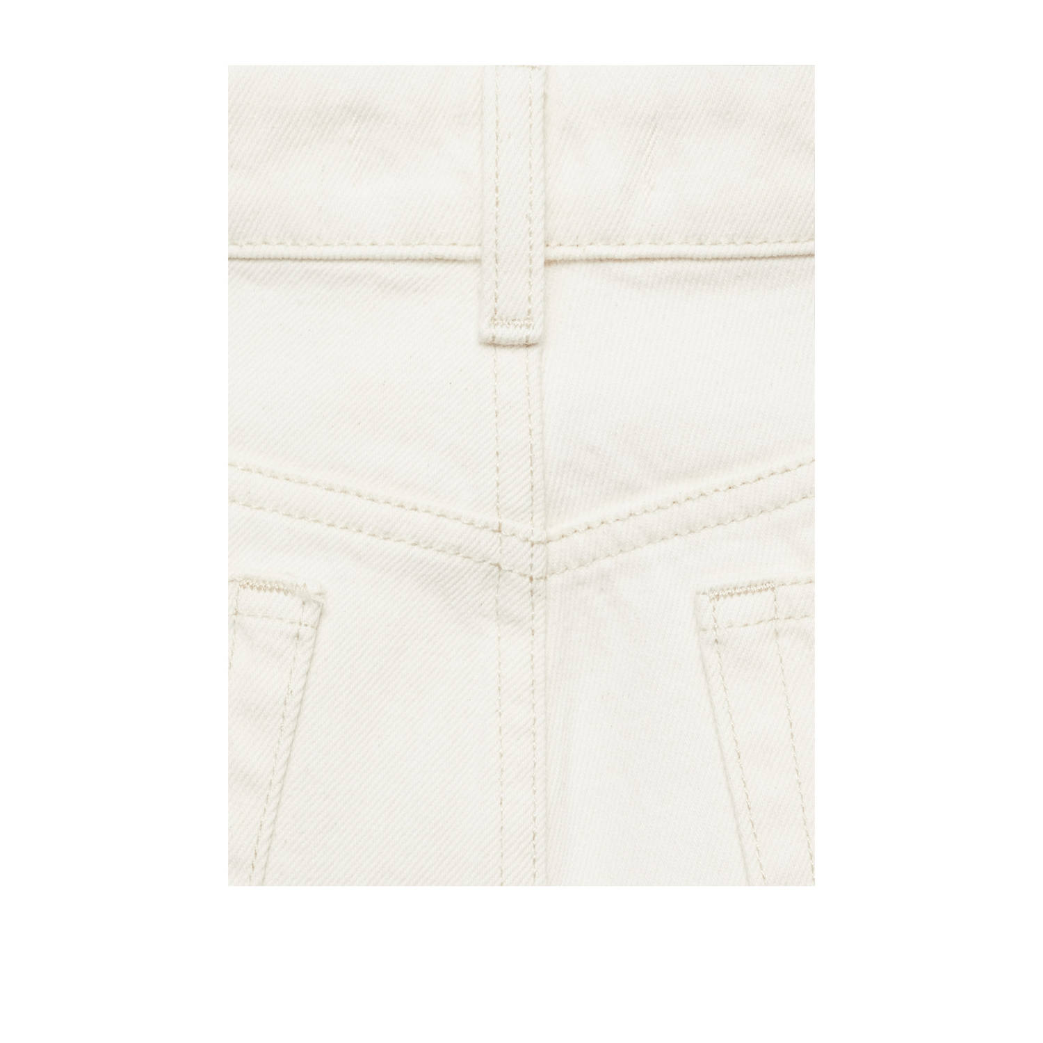 Mango high waist cropped jeans ecru