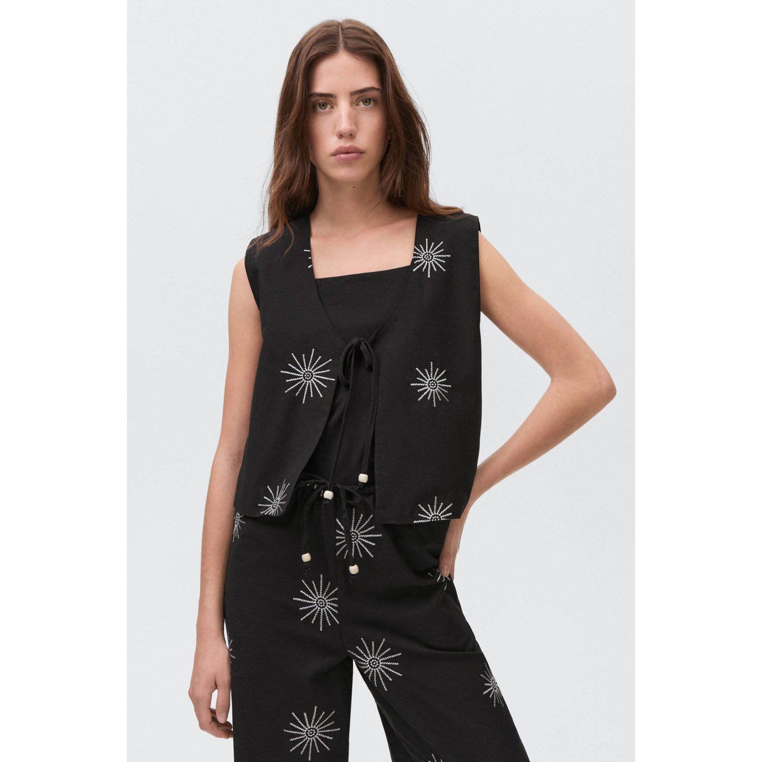 MANGO TEEN gilet zwart