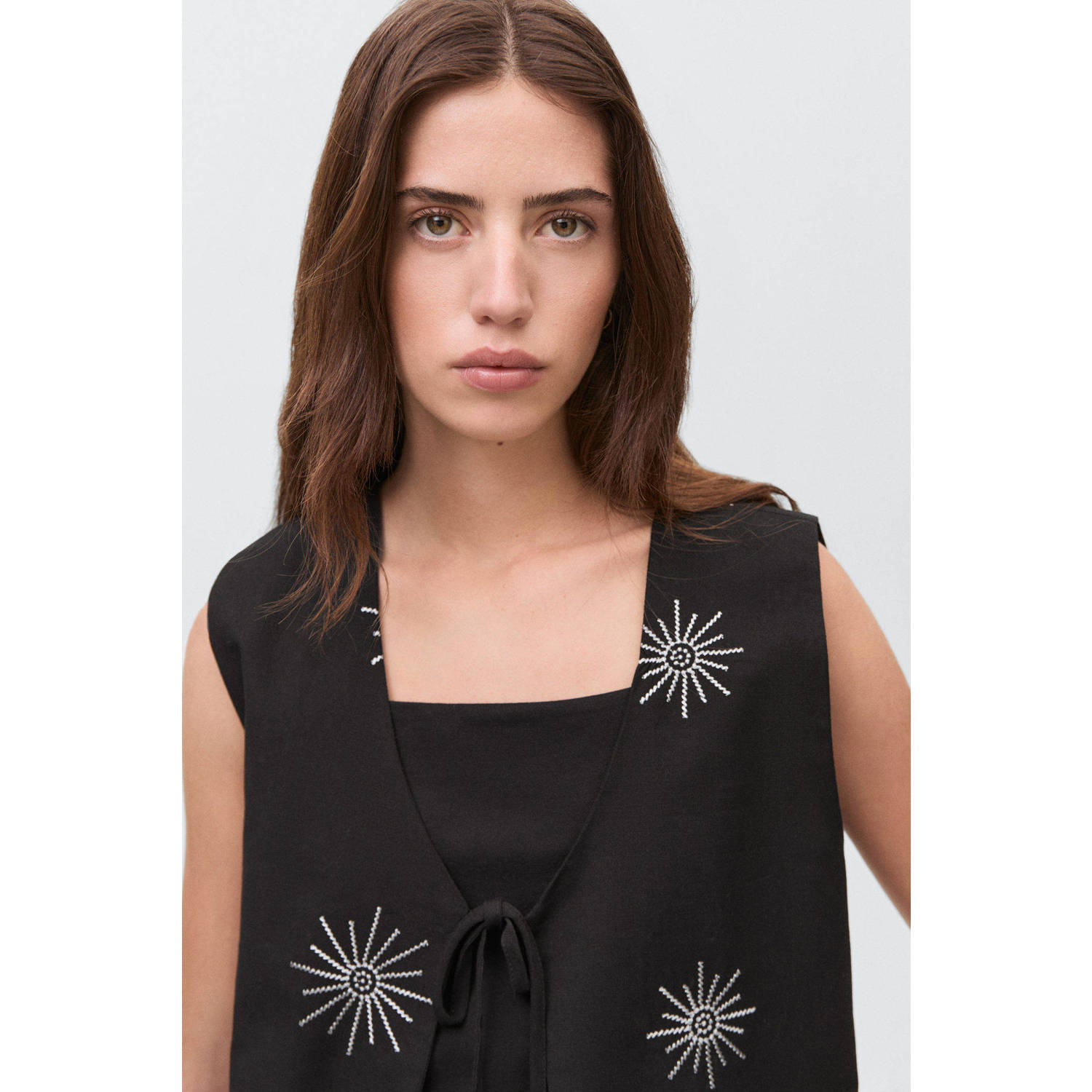 MANGO TEEN gilet zwart