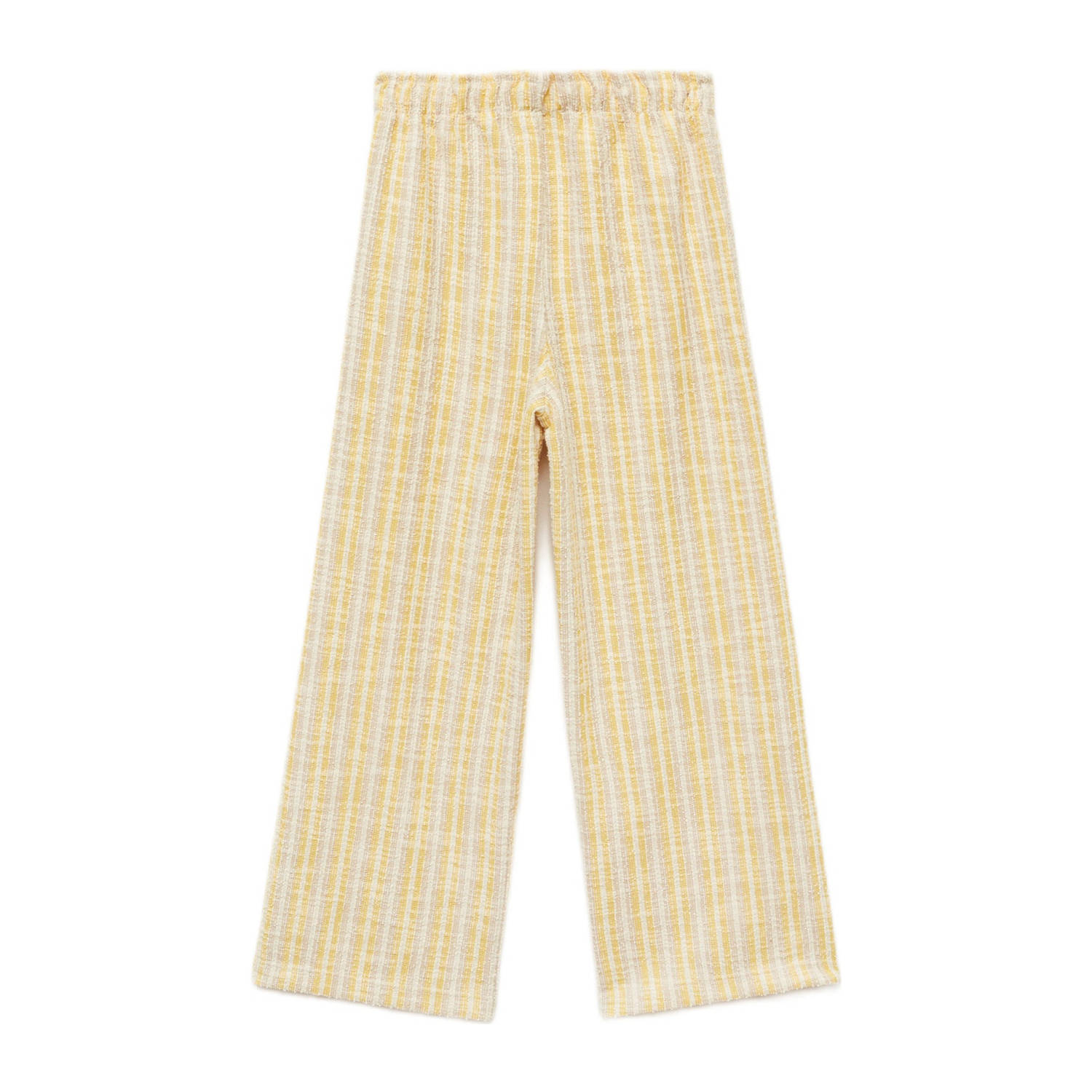 Mango Kids casual broek lichtgeel