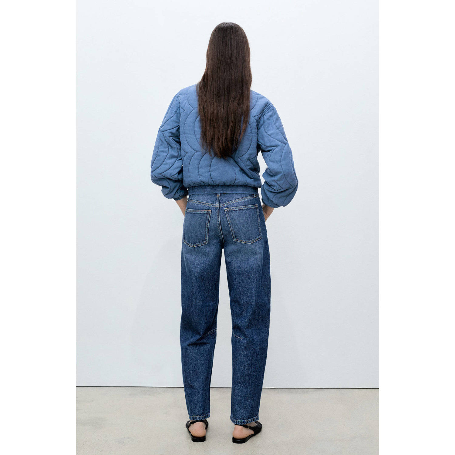 Mango bomberjack blauw
