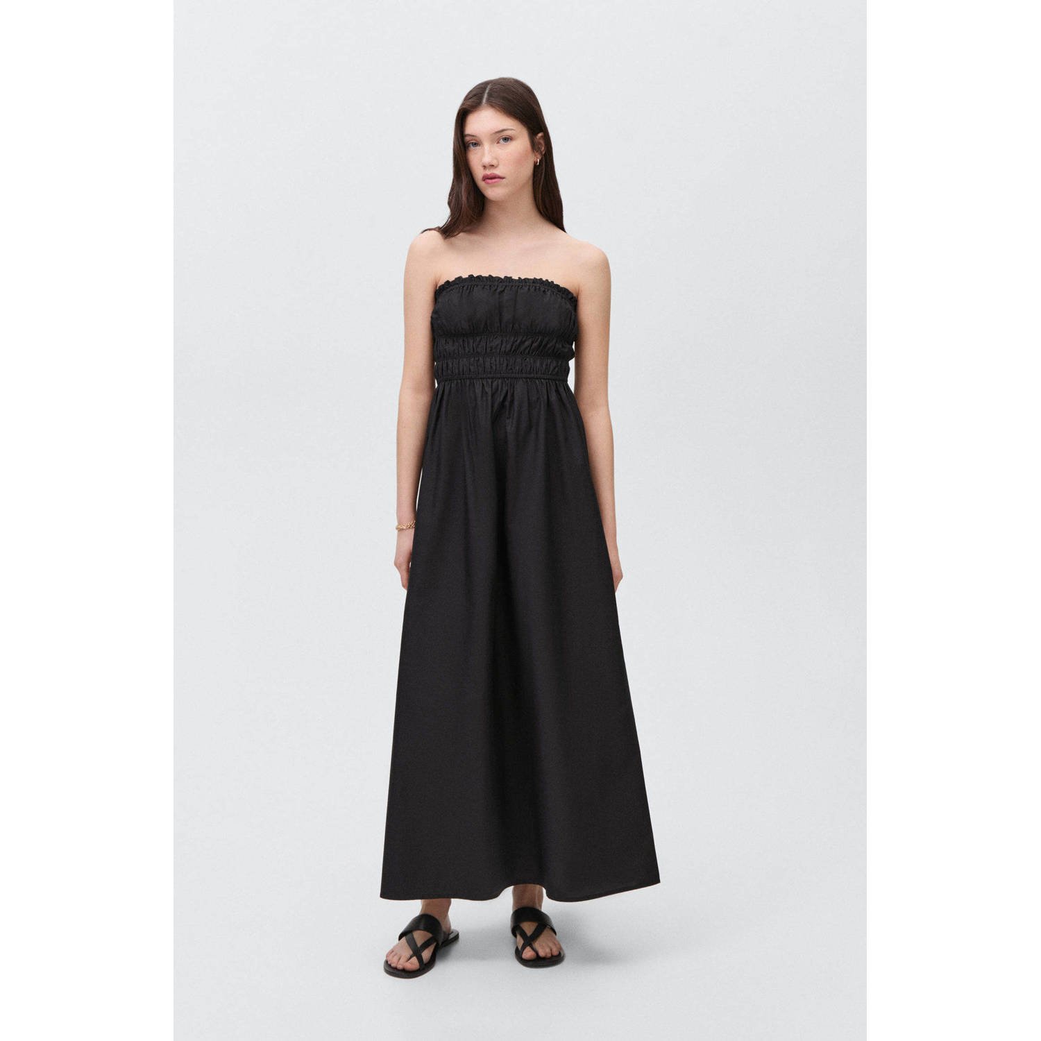 MANGO TEEN maxi jurk zwart