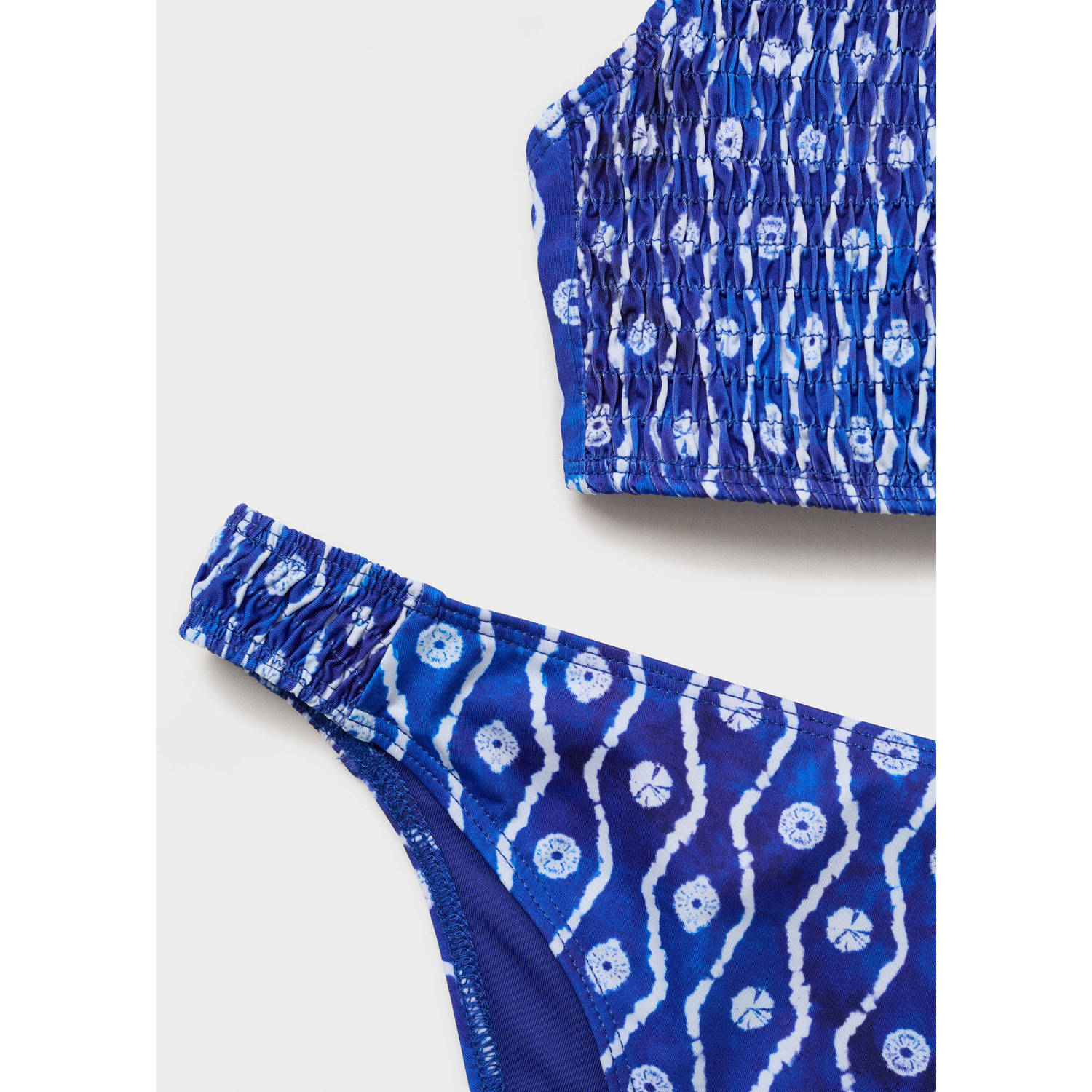 MANGO TEEN bikini kobaltblauw wit