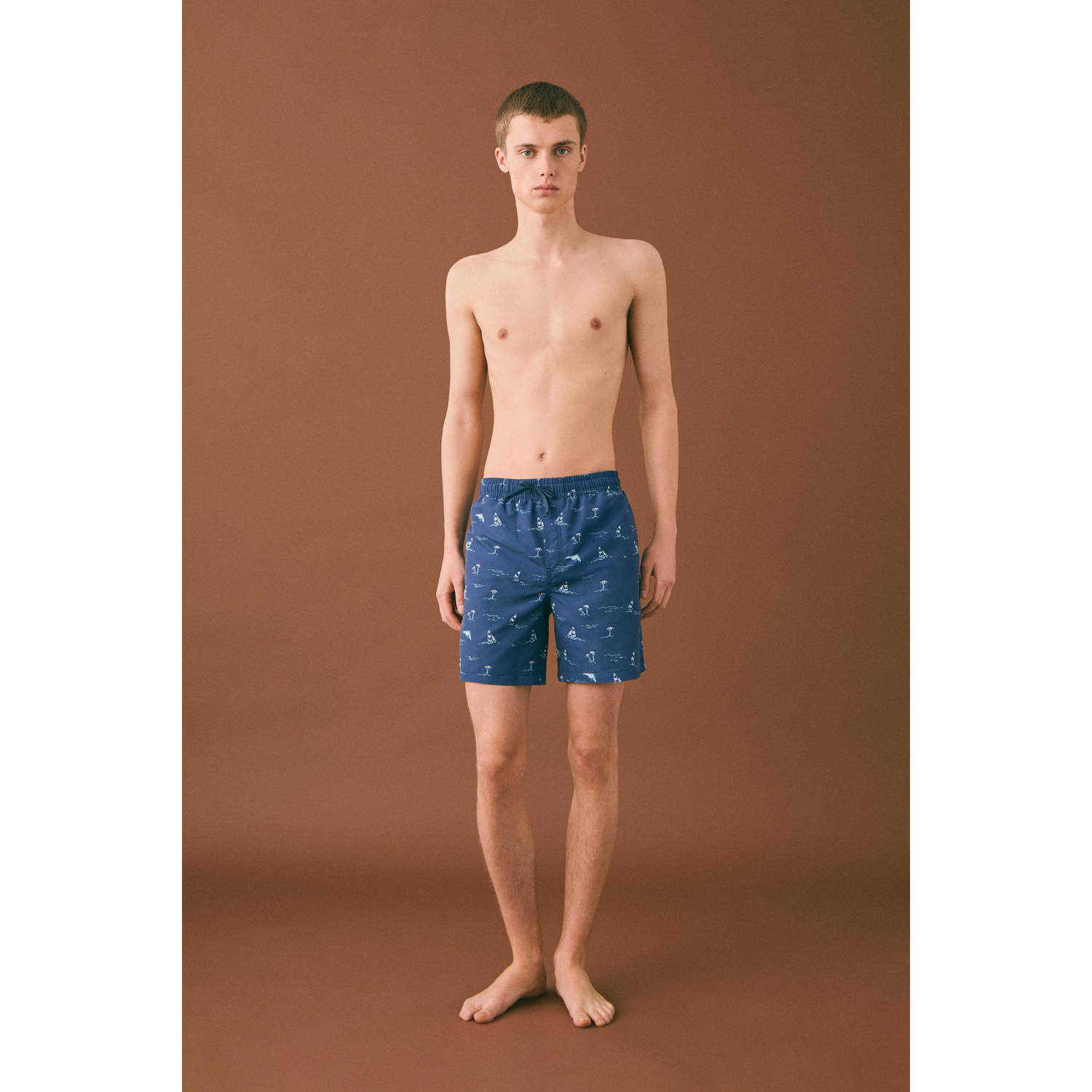 MANGO TEEN zwemshort donkerblauw
