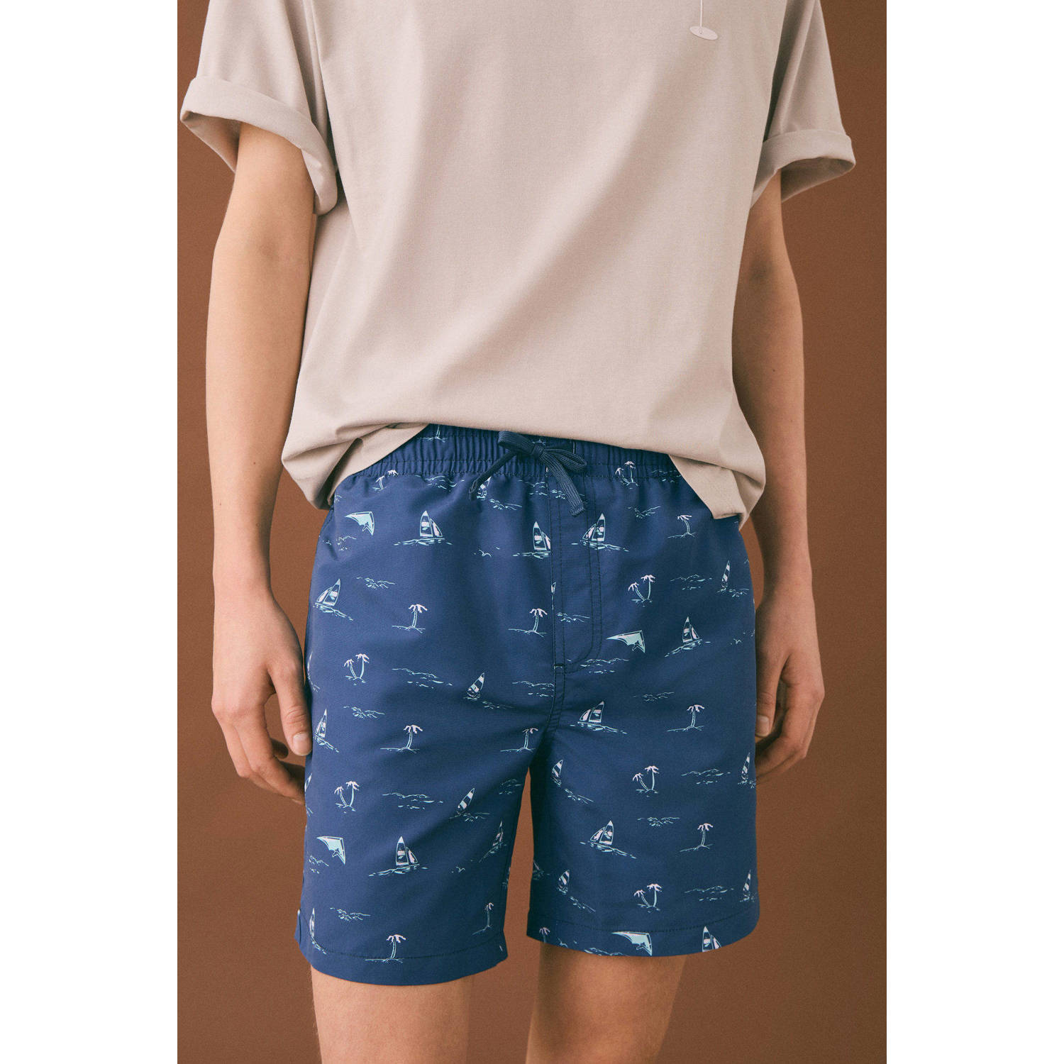 MANGO TEEN zwemshort donkerblauw