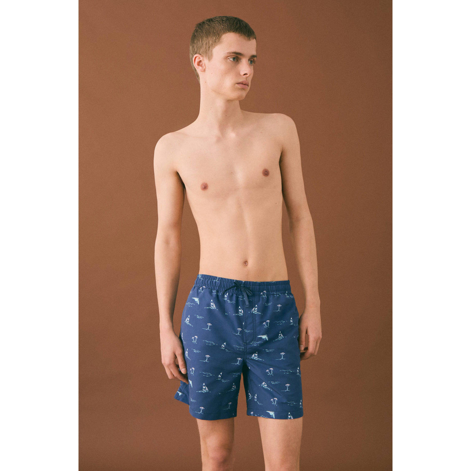 MANGO TEEN zwemshort donkerblauw