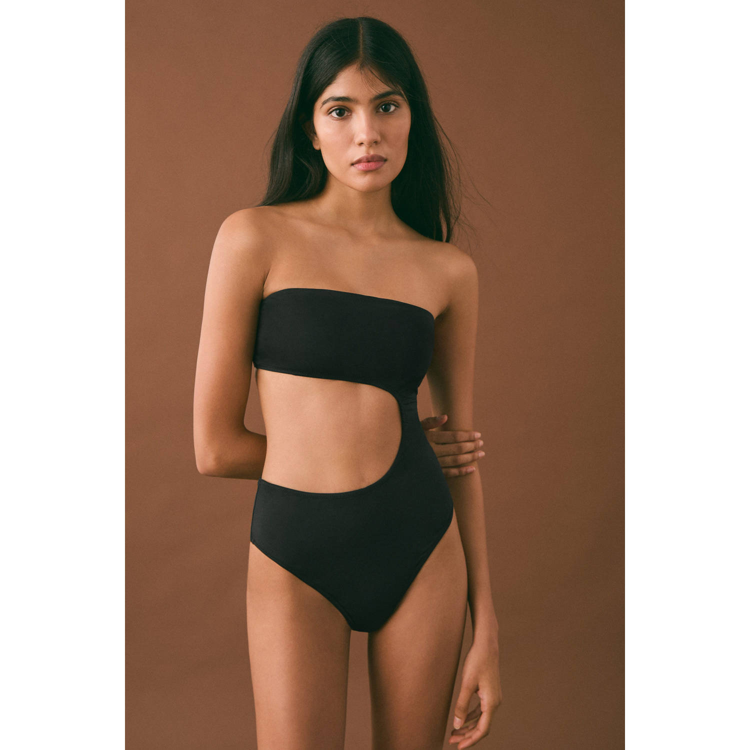 MANGO TEEN badpak zwart
