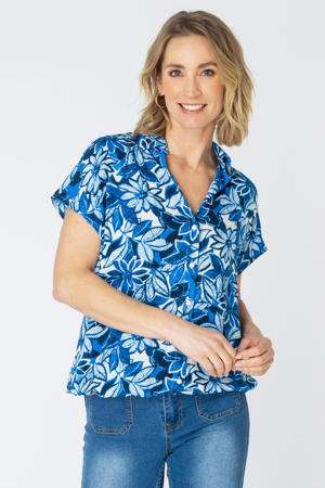 blouse blauw