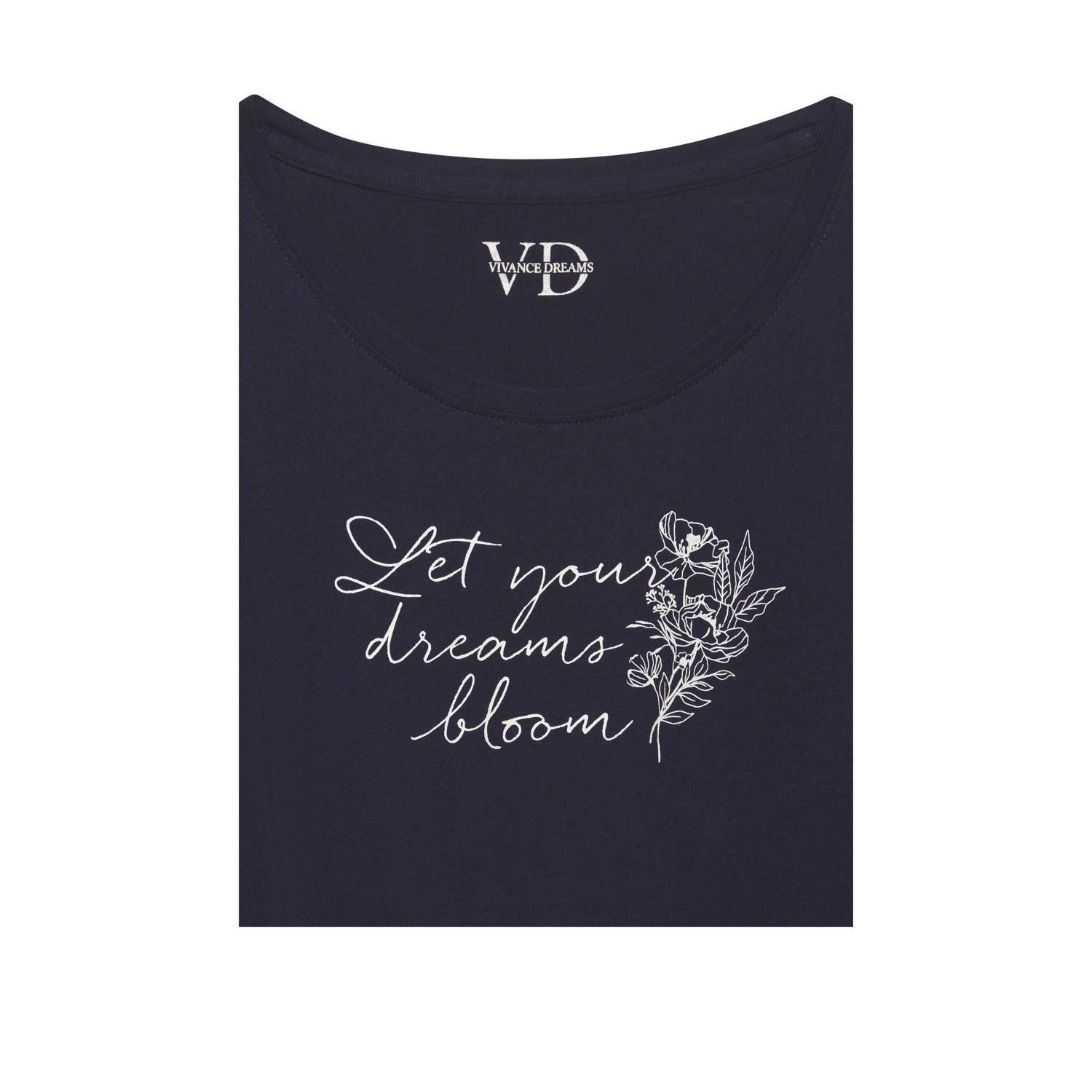Vivance Dreams pyjamatop donkerblauw