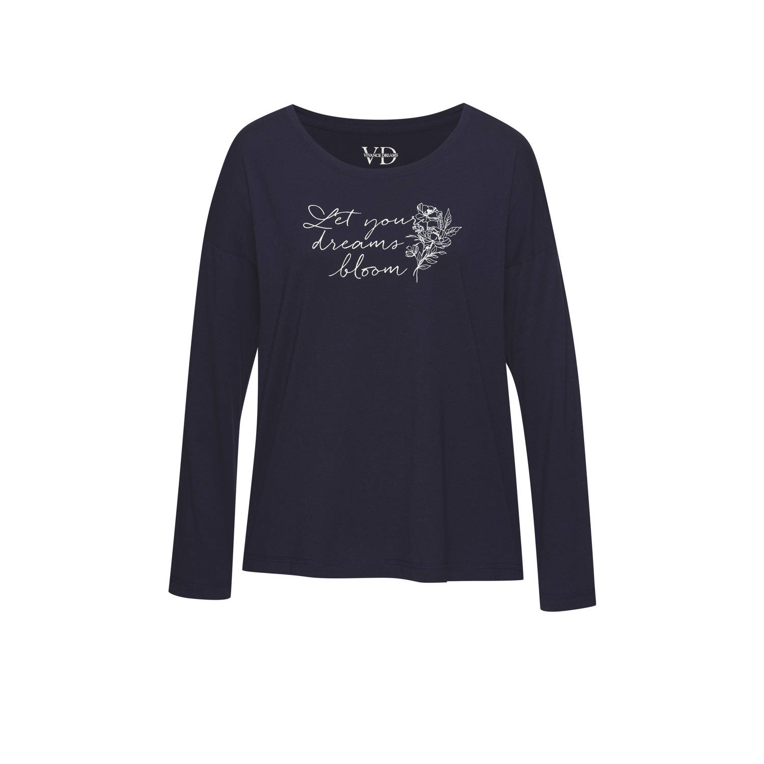 Vivance Dreams pyjamatop donkerblauw
