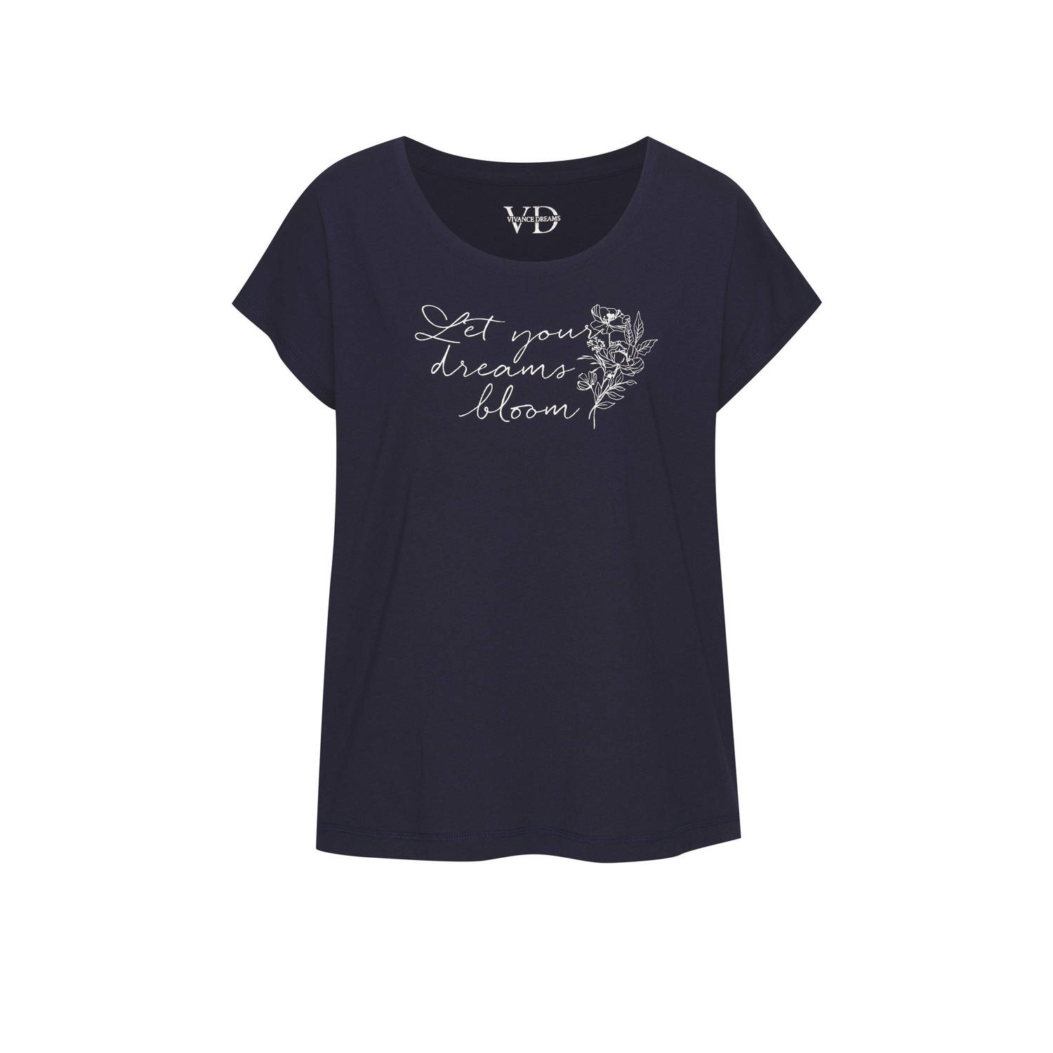 Vivance Dreams pyjamatop donkerblauw