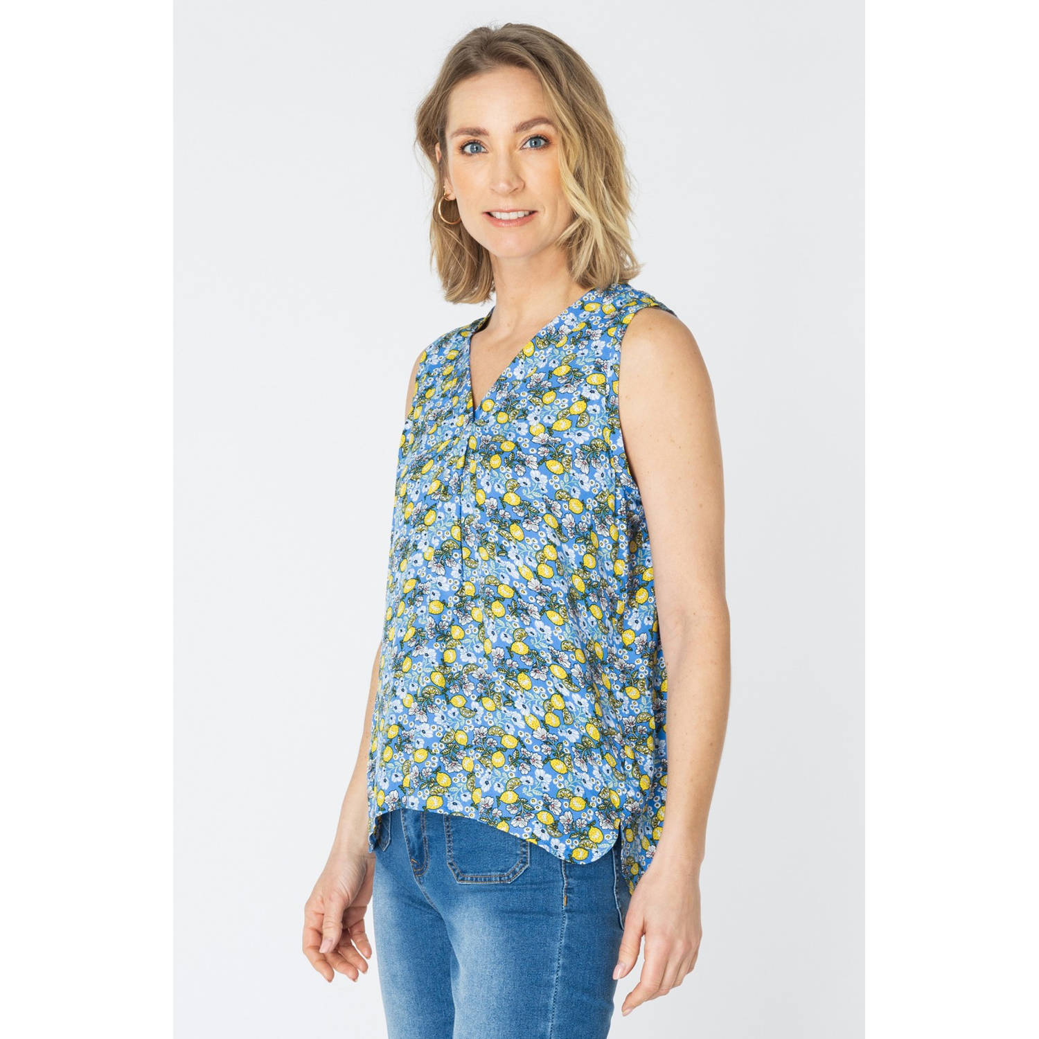 ES&SY blousetop lichtblauw