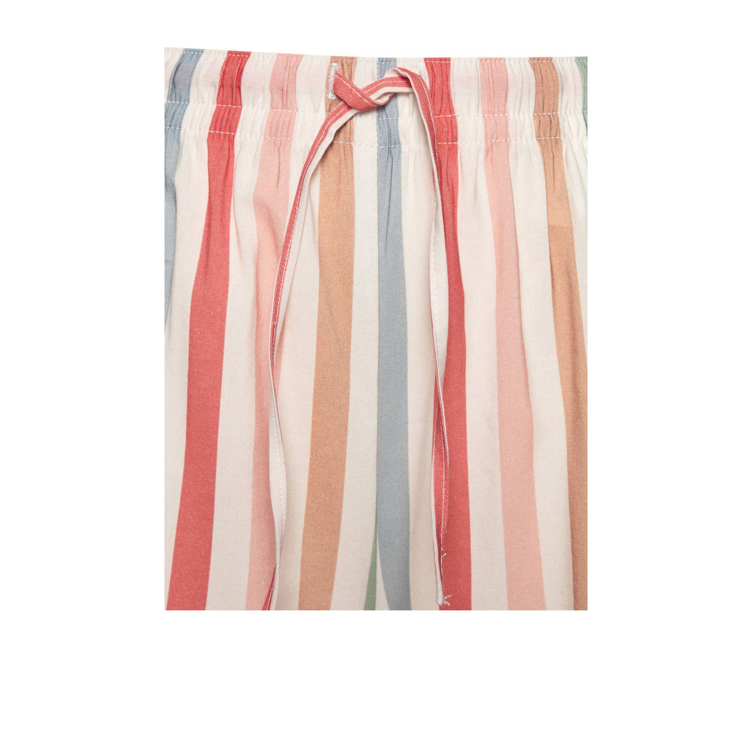 Lascana shortama ecru rood blauw