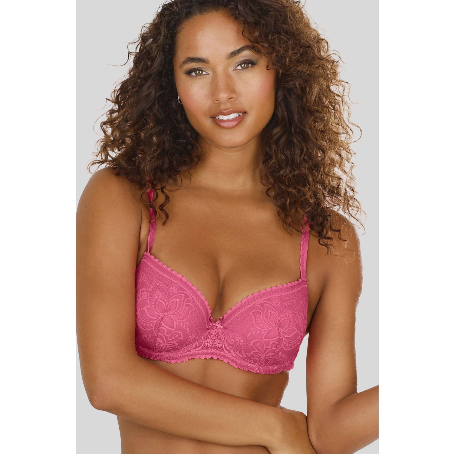 Lascana Bh met steuncups Luciana van fijn kant dessous