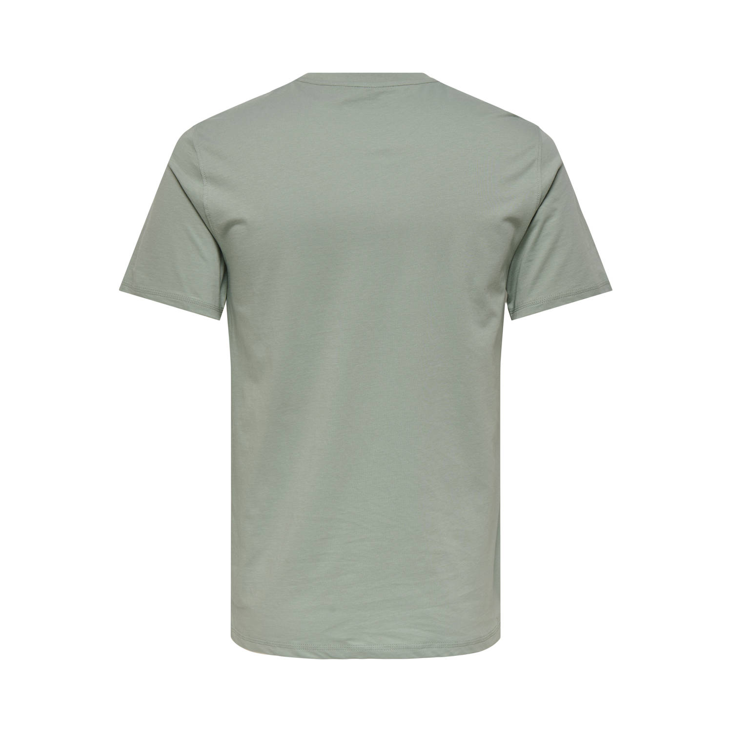 ONLY & SONS regular fit T-shirt ONSMAX van katoen groen