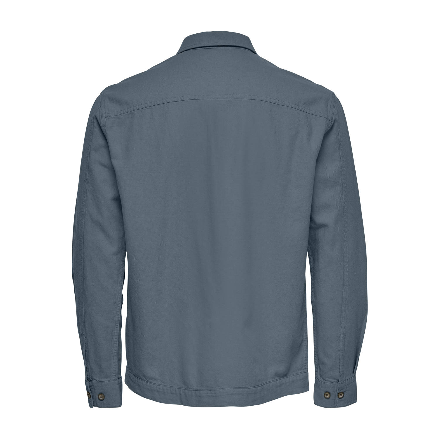 ONLY & SONS linnen relaxed overshirt grijsblauw