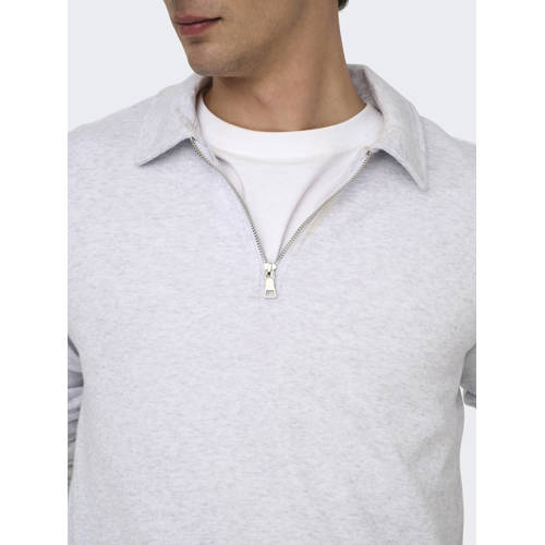 ONLY & SONS sweater lichtgrijs afbeelding