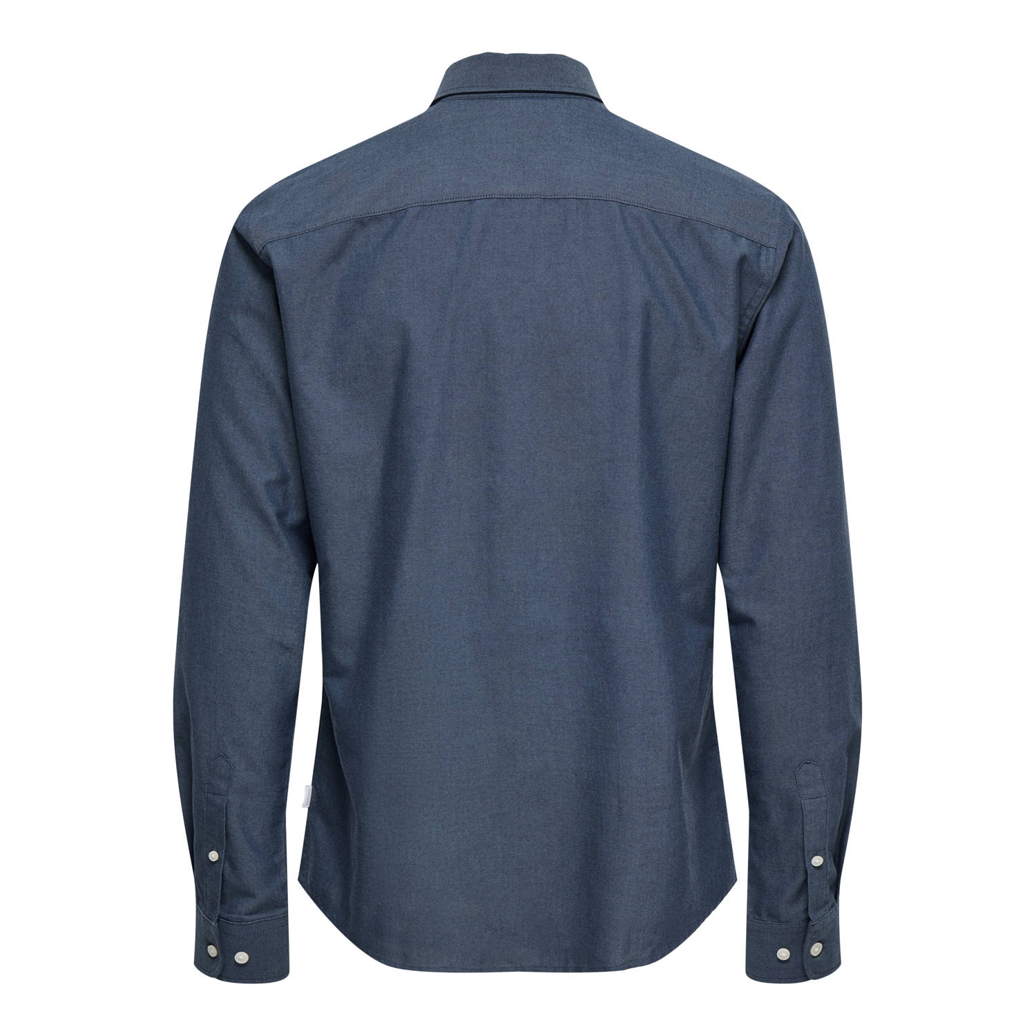 ONLY & SONS slim fit overhemd ONSALVARO donkerblauw