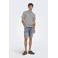 ONLY & SONS regular fit T-shirt ONSMAX van katoen grijs