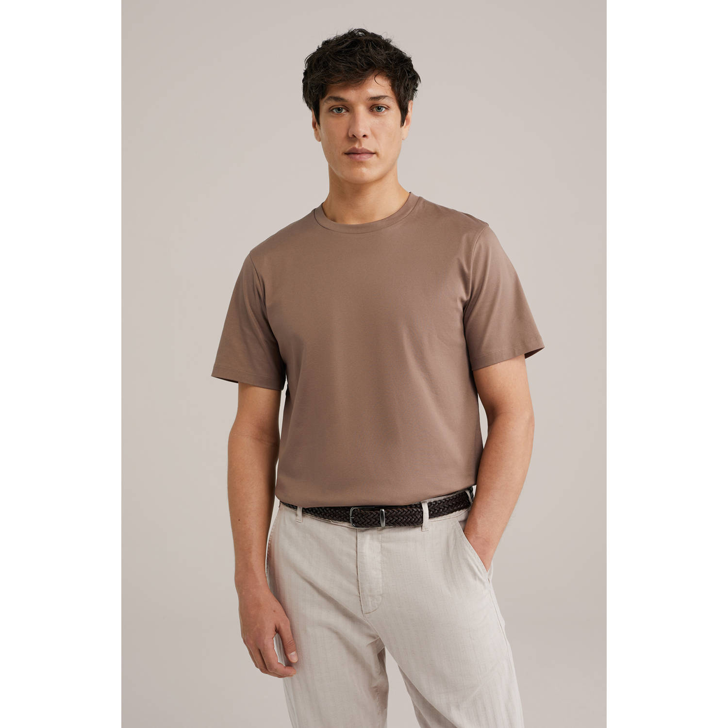 WE Fashion T-shirt bruin