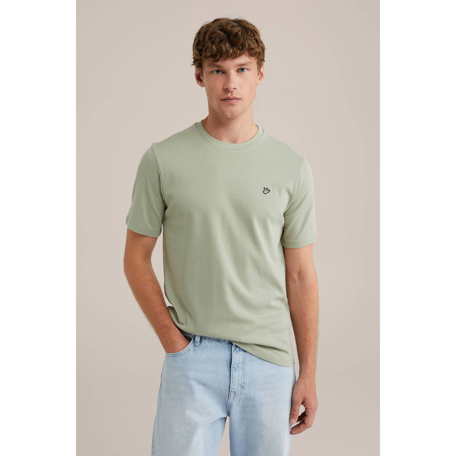 WE Fashion T-shirt lichtgroen